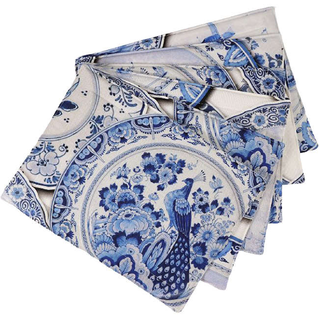 Delft Placemats, Set Of 6