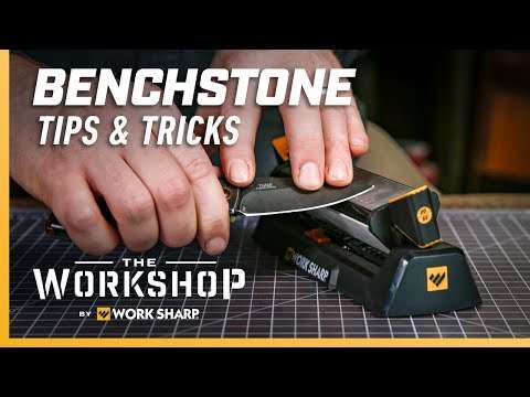 BenchStone Knife Sharpener with TriBrasive &amp; Pivot Response
