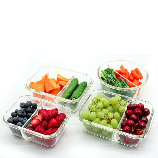 Euro Glass Storage Container Set, 4pc