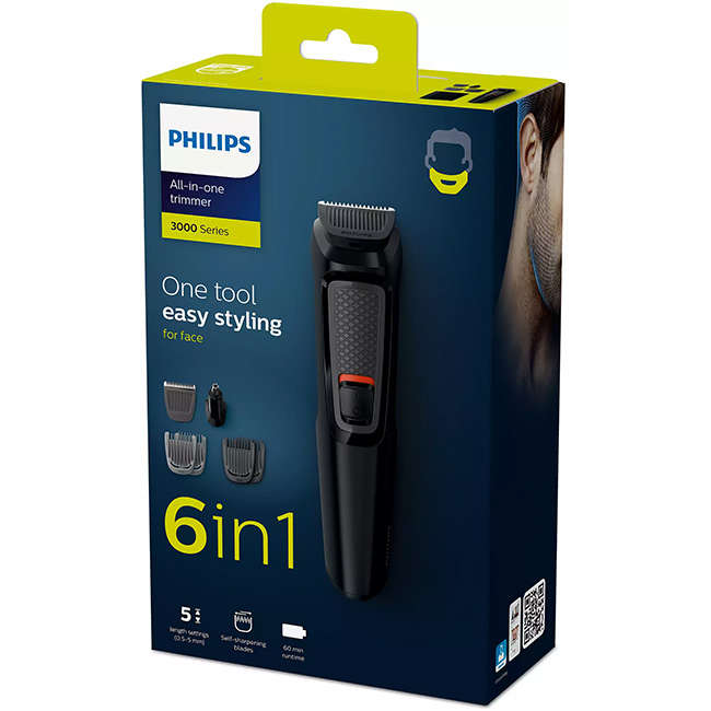 Series 3000 6-In-1 MultiGroom Face Trimmer