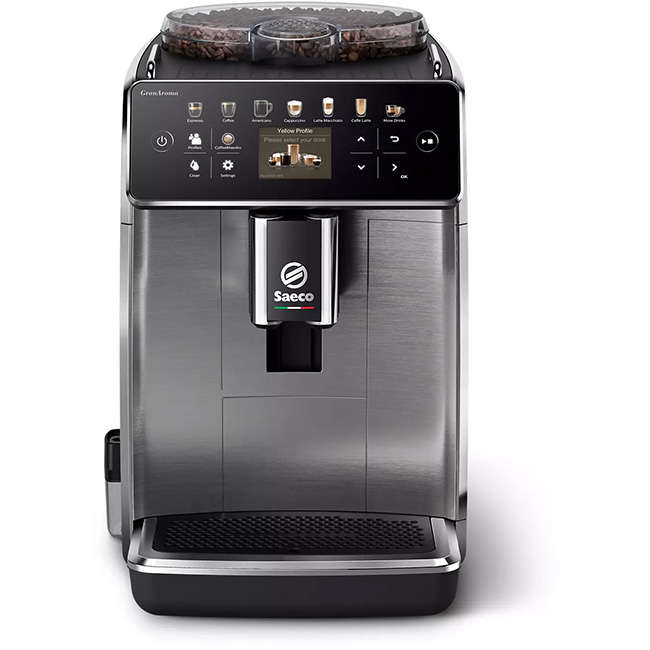 GranAroma Fully Automatic Black Espresso Machine