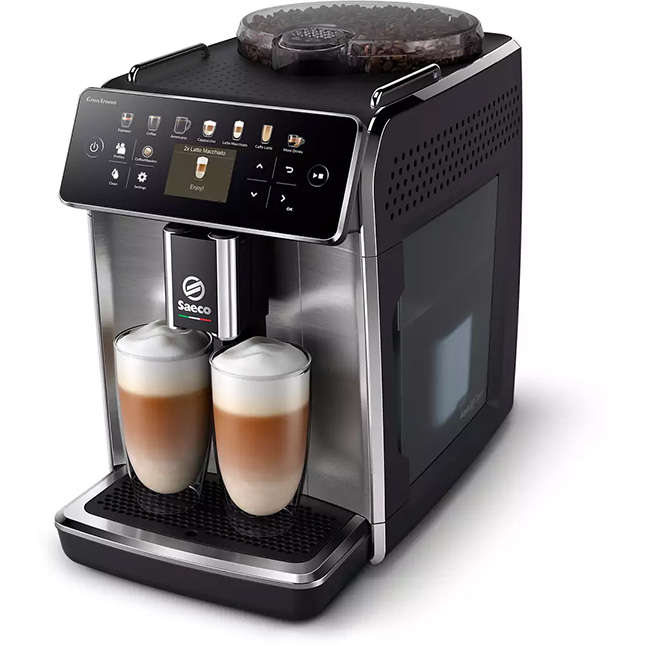 GranAroma Fully Automatic Black Espresso Machine