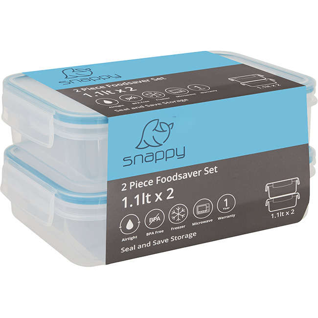 Set Of 2 Rectangular Storage Containers