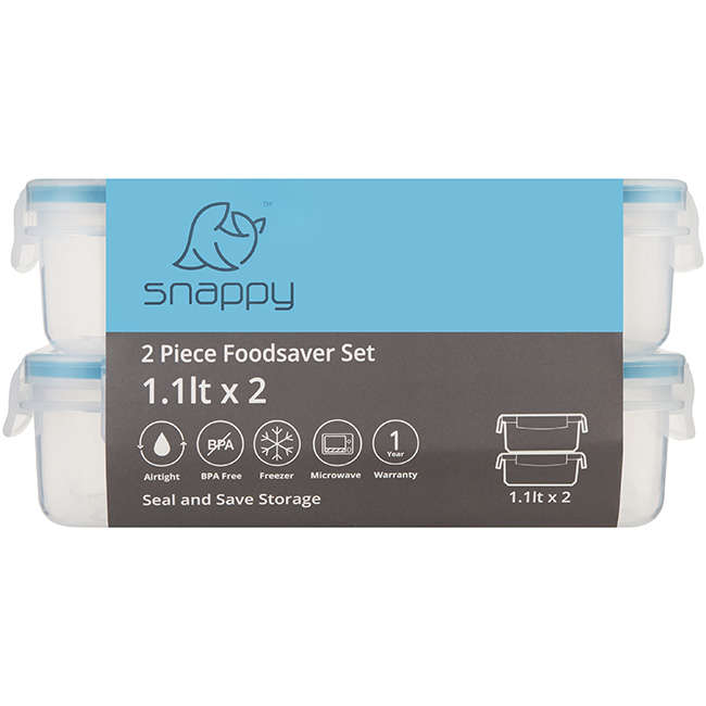 Set Of 2 Rectangular Storage Containers