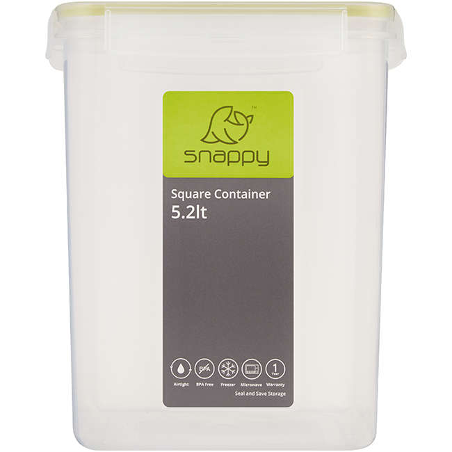 Square Storage Container, 5.2L