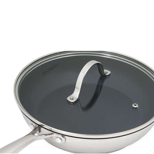 Platinum Non-Stick Frying Pan With Lid, 26cm