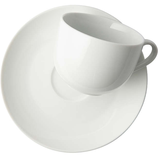 Super White Coupe Cup & Saucer