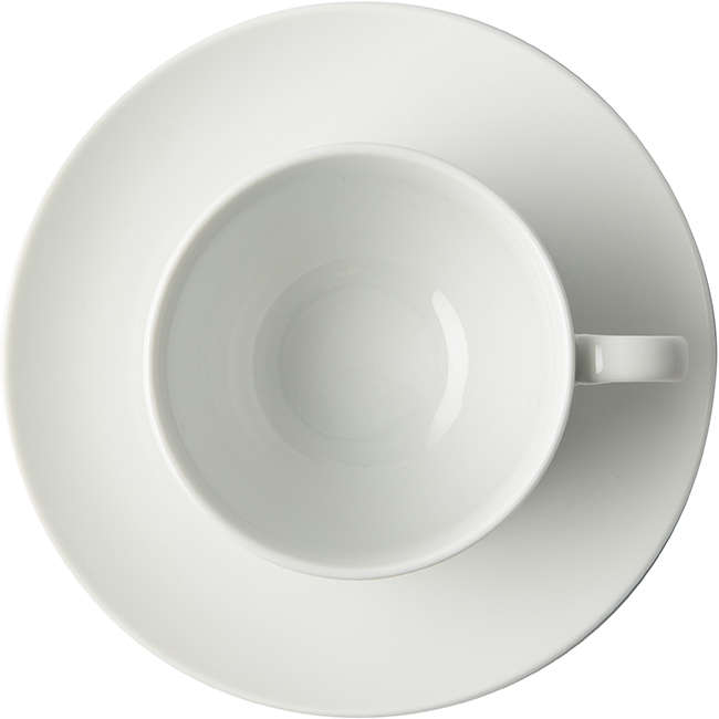 Super White Coupe Cup & Saucer
