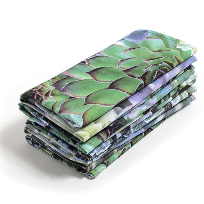 Botanica Succulent Blue Napkins, Set of 6
