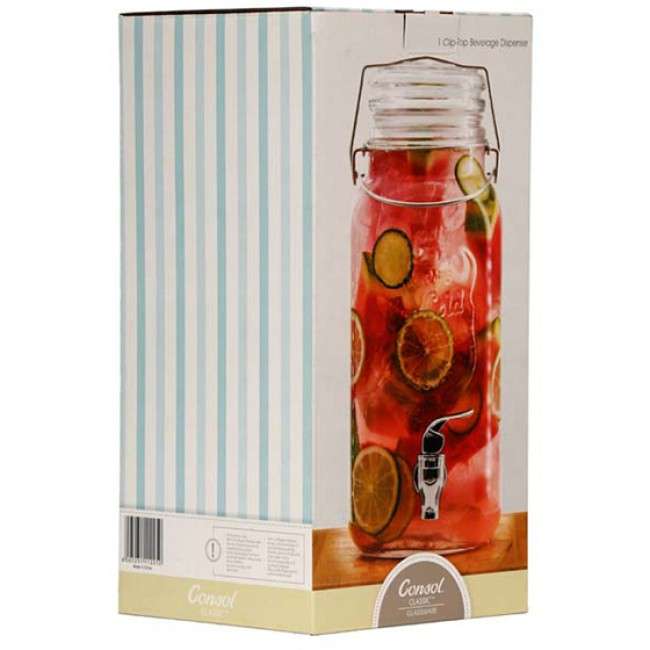 Sorrento Clip Top Beverage Dispenser, 3.6L