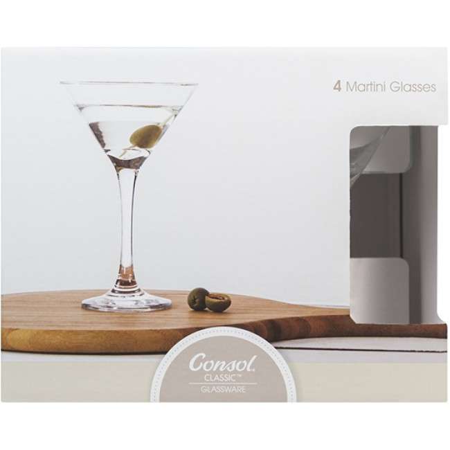 Saint Remy  Martini Glasses, 250ml, Set Of 4
