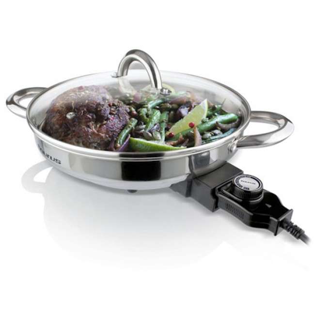 Inox Torrat Stainless Steel Electric Frying Pan, 12.8L