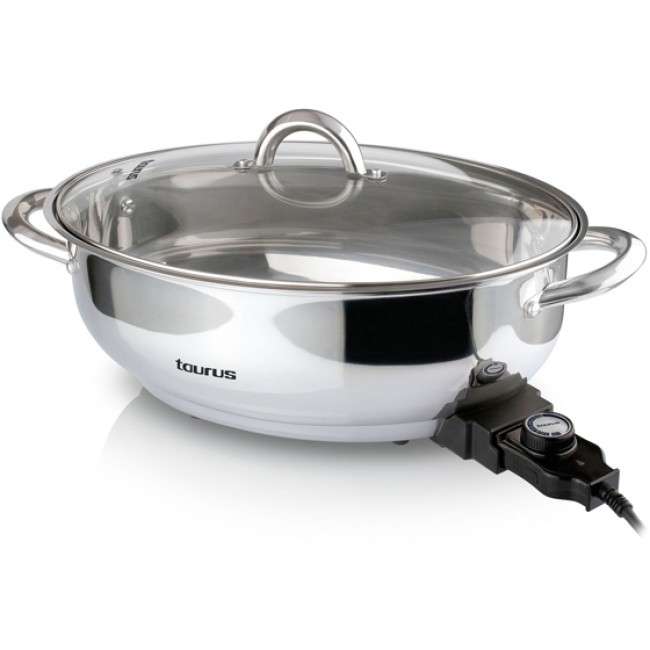 Inox Torrat Stainless Steel Electric Frying Pan, 12.8L