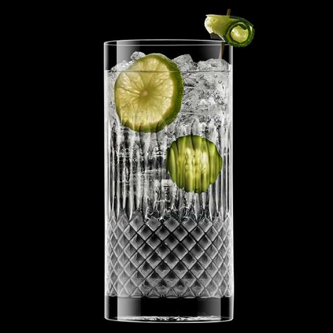Diamante Highball Glasses, Set of 4