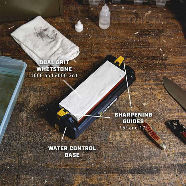 BenchTop Whetstone Knife Sharpener