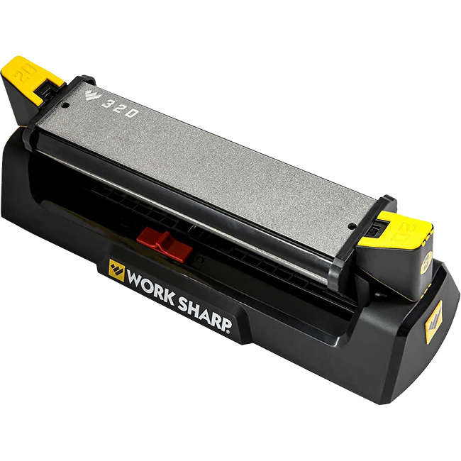 BenchStone Knife Sharpener with TriBrasive &amp; Pivot Response