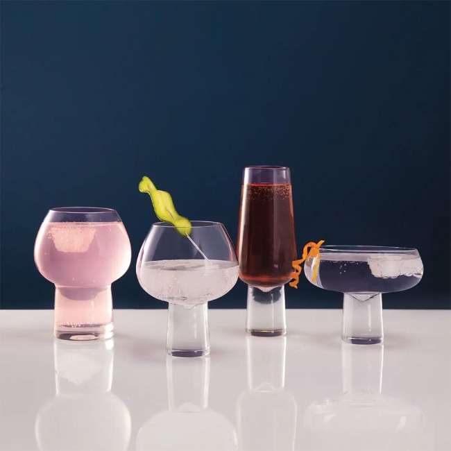 Aura Champagne Flutes, Set Of 4