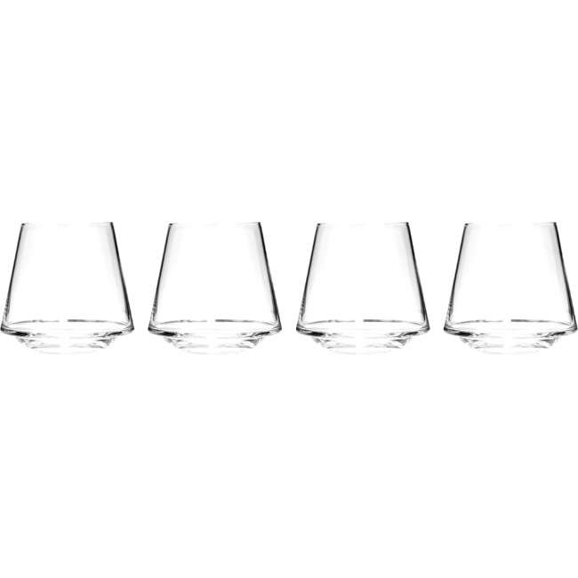 Edge Stemless Wine Glasses, Set Of 4