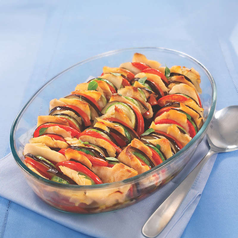 Glass Oval Roasting Dish, 2.4L
