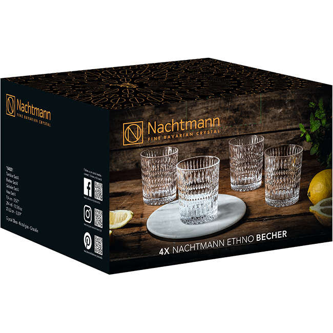 Ethno Tumblers, Set Of 4