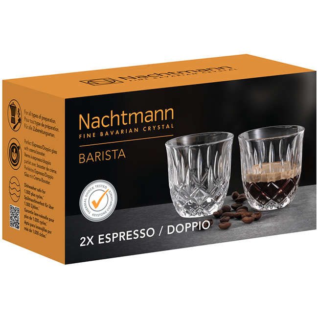 Barista Noblesse Espresso Glasses, Set Of 2