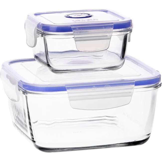 Superblock Square Food Storage Containers, Set Of 2