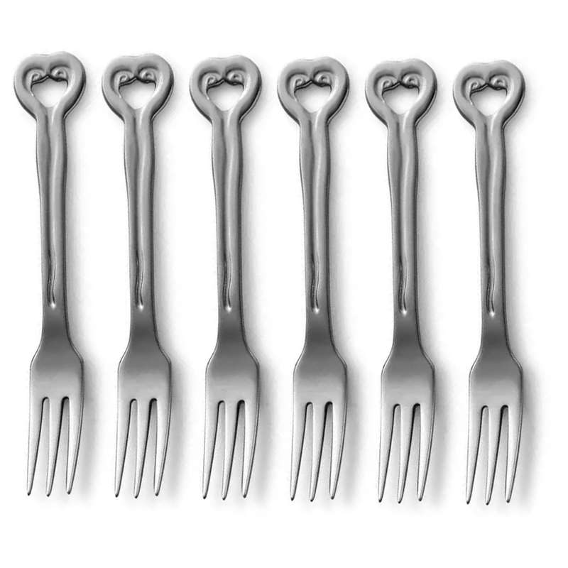 Set Of 6 Cake Forks