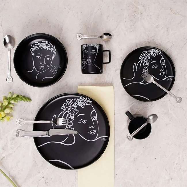 Hanging Wave Cutlery Set, 24pc