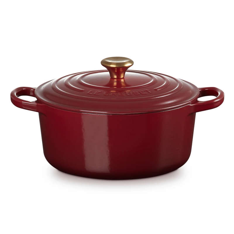 Signature 22cm Round Cast Iron Casserole, 3.3L
