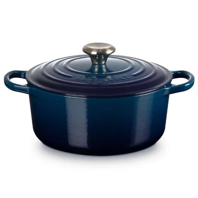 Signature 22cm Round Cast Iron Casserole, 3.3L