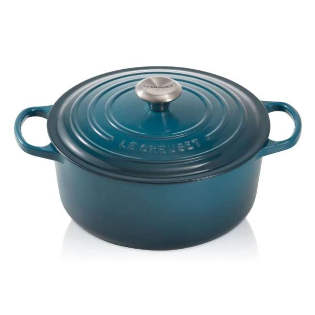 Signature 26cm Round Cast Iron Casserole, 5.3L