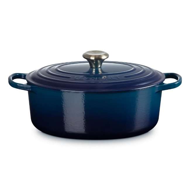 Signature 31cm Oval Cast Iron Casserole, 6.3L