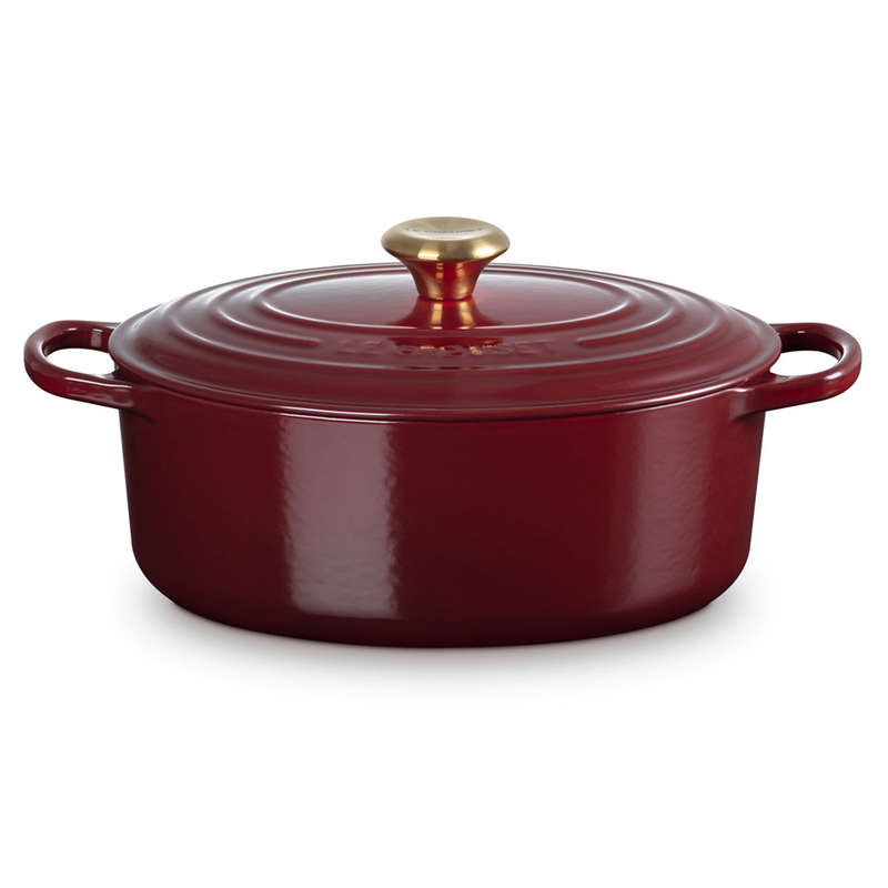 Signature 31cm Oval Cast Iron Casserole, 6.3L
