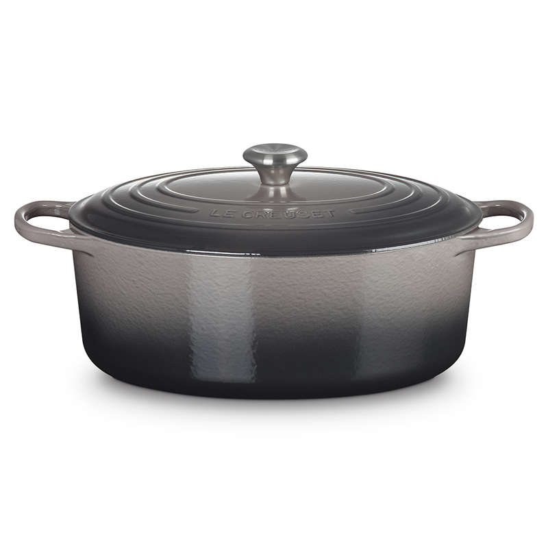 Signature 35cm Oval Cast Iron Casserole, 9L