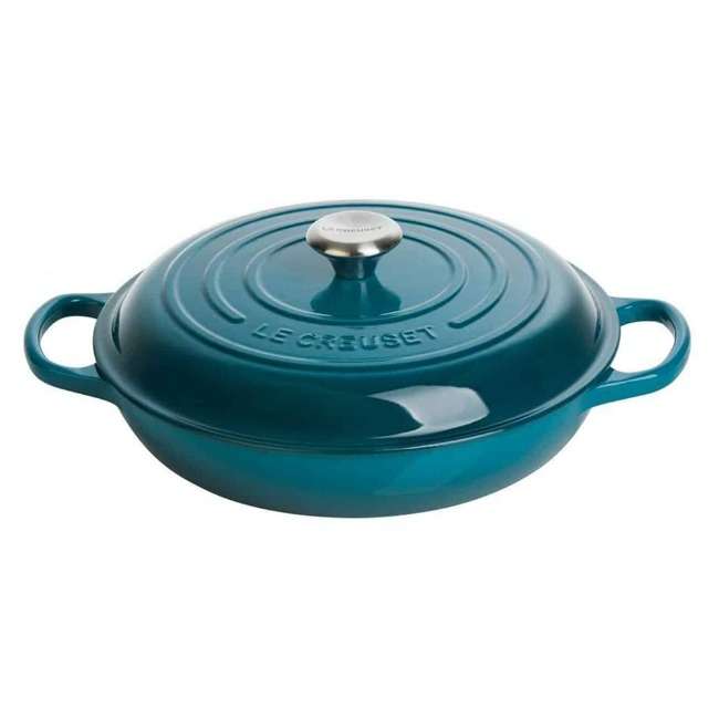 Signature 30cm Cast Iron Shallow Casserole, 3.5L