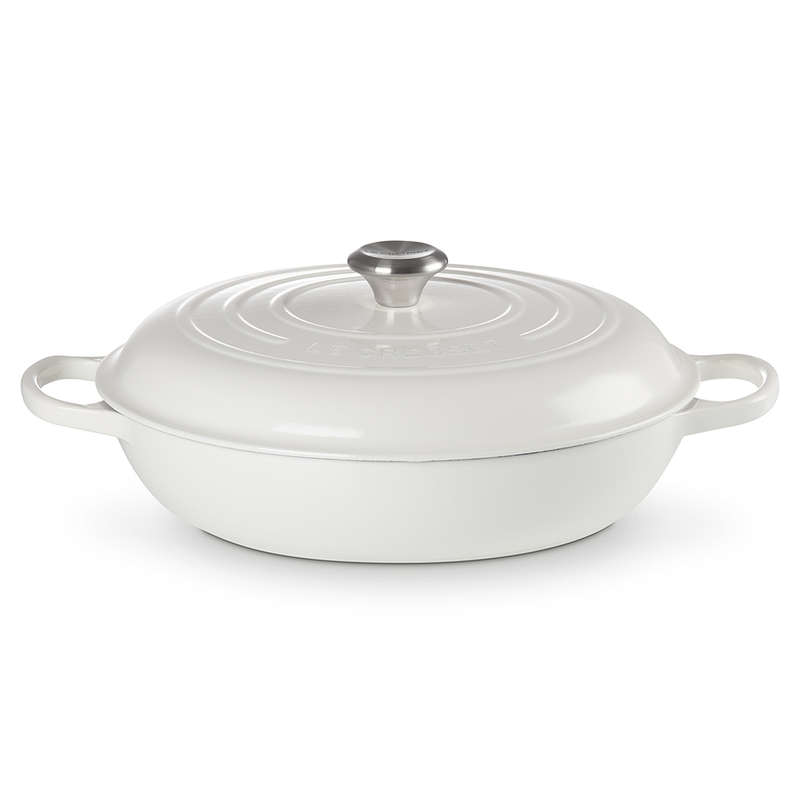 Signature 32cm Cast Iron Shallow Casserole, 4.7L