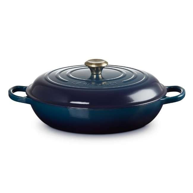 Signature 32cm Cast Iron Shallow Casserole, 4.7L