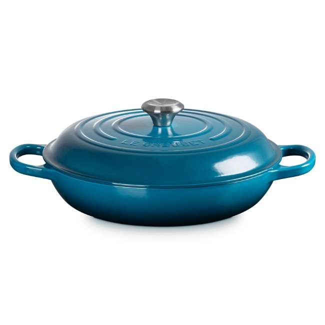 Signature 32cm Cast Iron Shallow Casserole, 4.7L