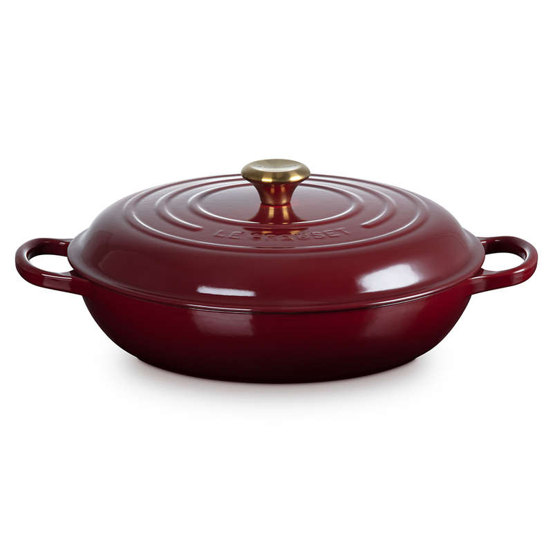 Signature 32cm Cast Iron Shallow Casserole, 4.7L