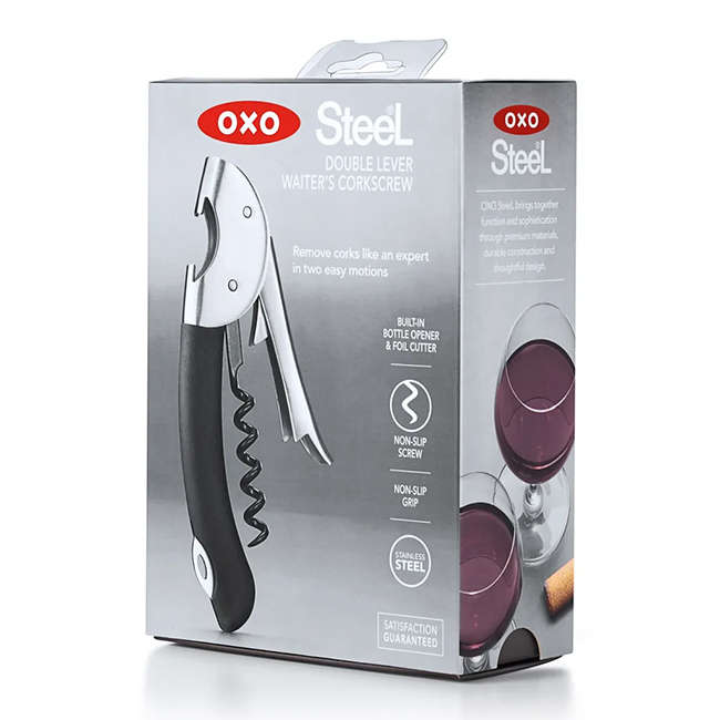 Steel Double Lever Waiter's Corkscrew