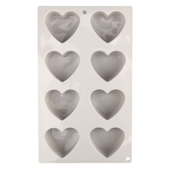Silicone 8 Cup Heart Muffin Pan