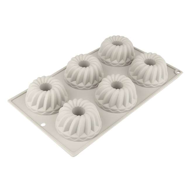 Silicone 6 Cup Crown Muffin Pan