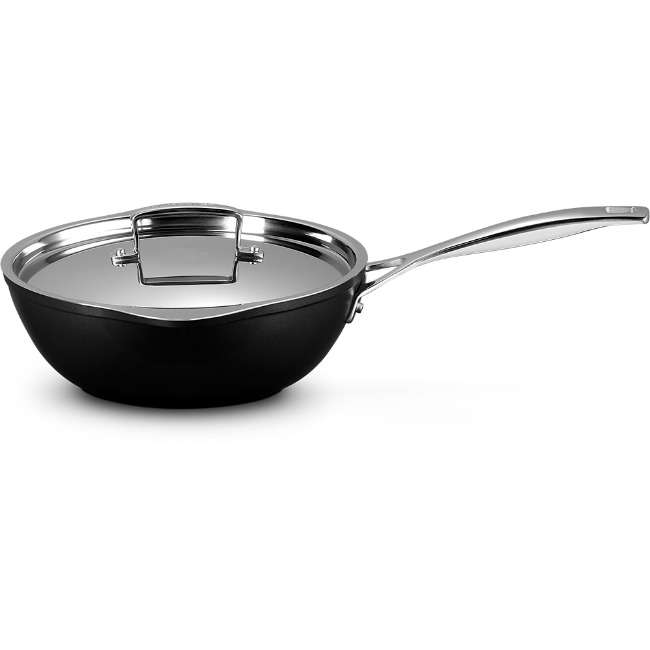 Toughened Non-Stick Chef's Pan With Pouring Spouts