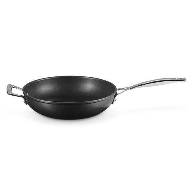 Toughened Non-Stick Deep Frying Pan With Helper Handle, 26cm