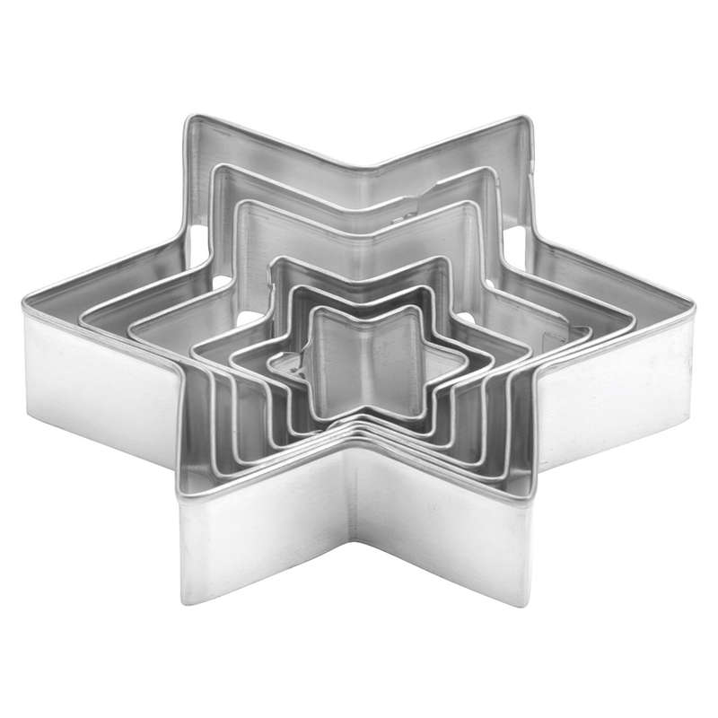 Delicia Star Shaped Cookie Cutters, Set Of 6