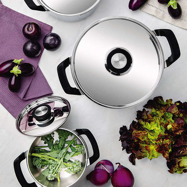 Grano Stainless Steel Cookware Set, 6pc