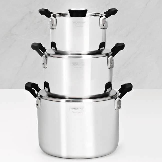 Grano Stainless Steel Cookware Set, 6pc