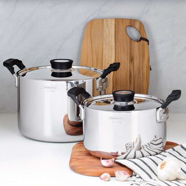 Grano Stainless Steel Cookware Set, 6pc