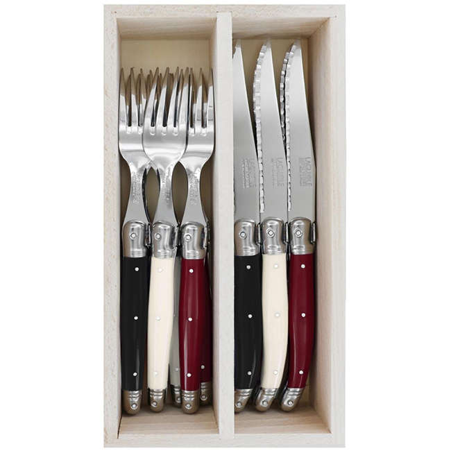Steak Knife & Fork Set, 12pc
