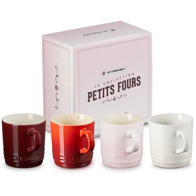 La Collection Petits Fours Cappuccino Mugs, Set Of 4